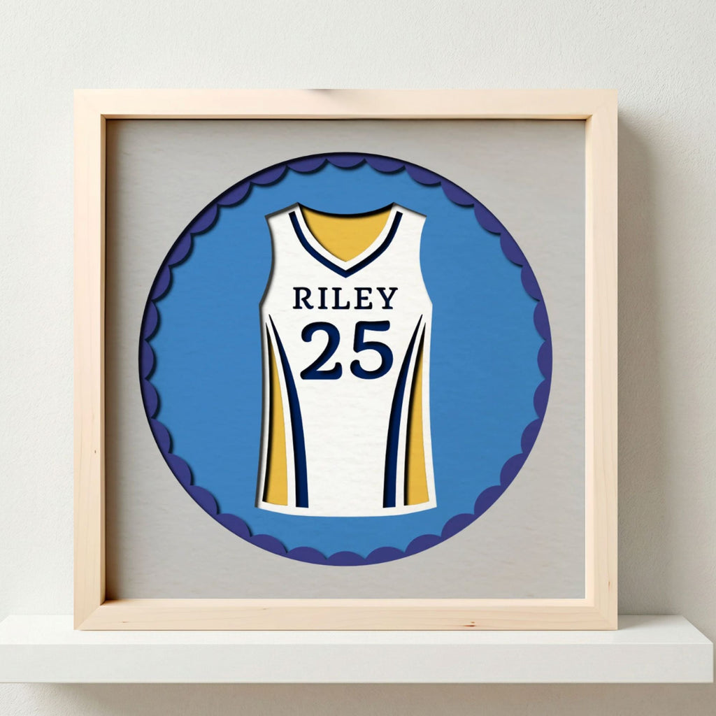 Personalized Volleyball Jersey Photo Frame - The Caring Creative