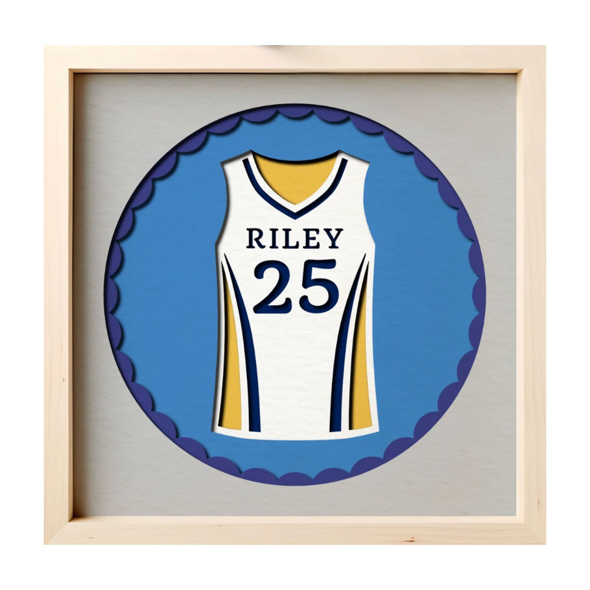 Personalized Volleyball Jersey Photo Frame - The Caring Creative