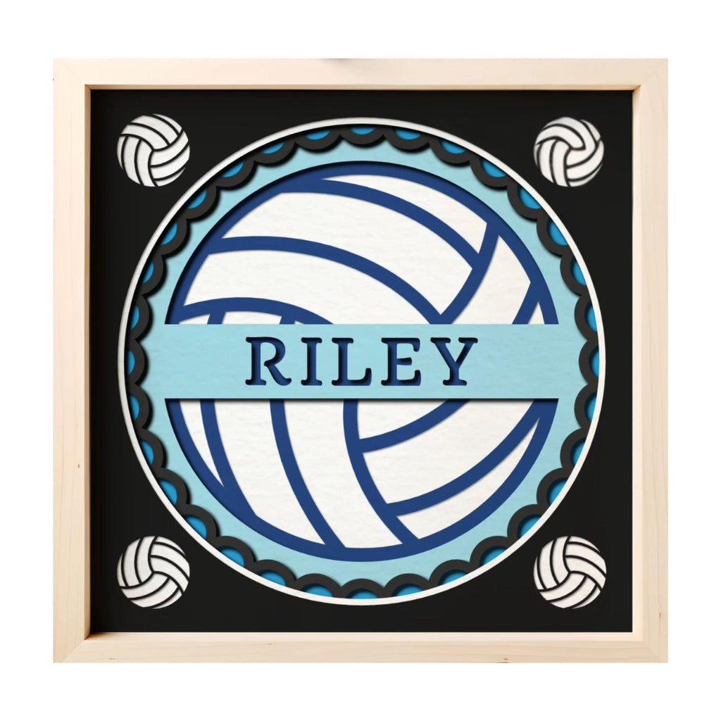 Personalized Volleyball Sign Photo Frame - The Caring Creative