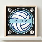 Personalized Volleyball Sign Photo Frame - The Caring Creative