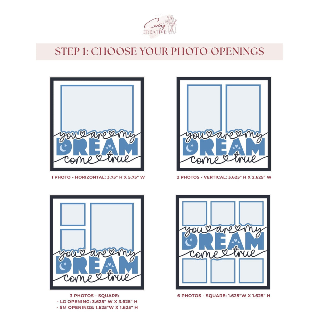 You Are My Dream Come True Photo Frame Kit