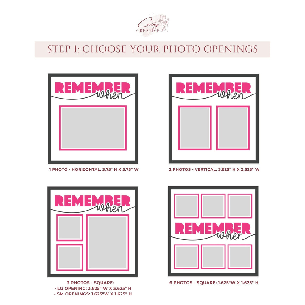Remember When Photo Frame - The Caring Creative