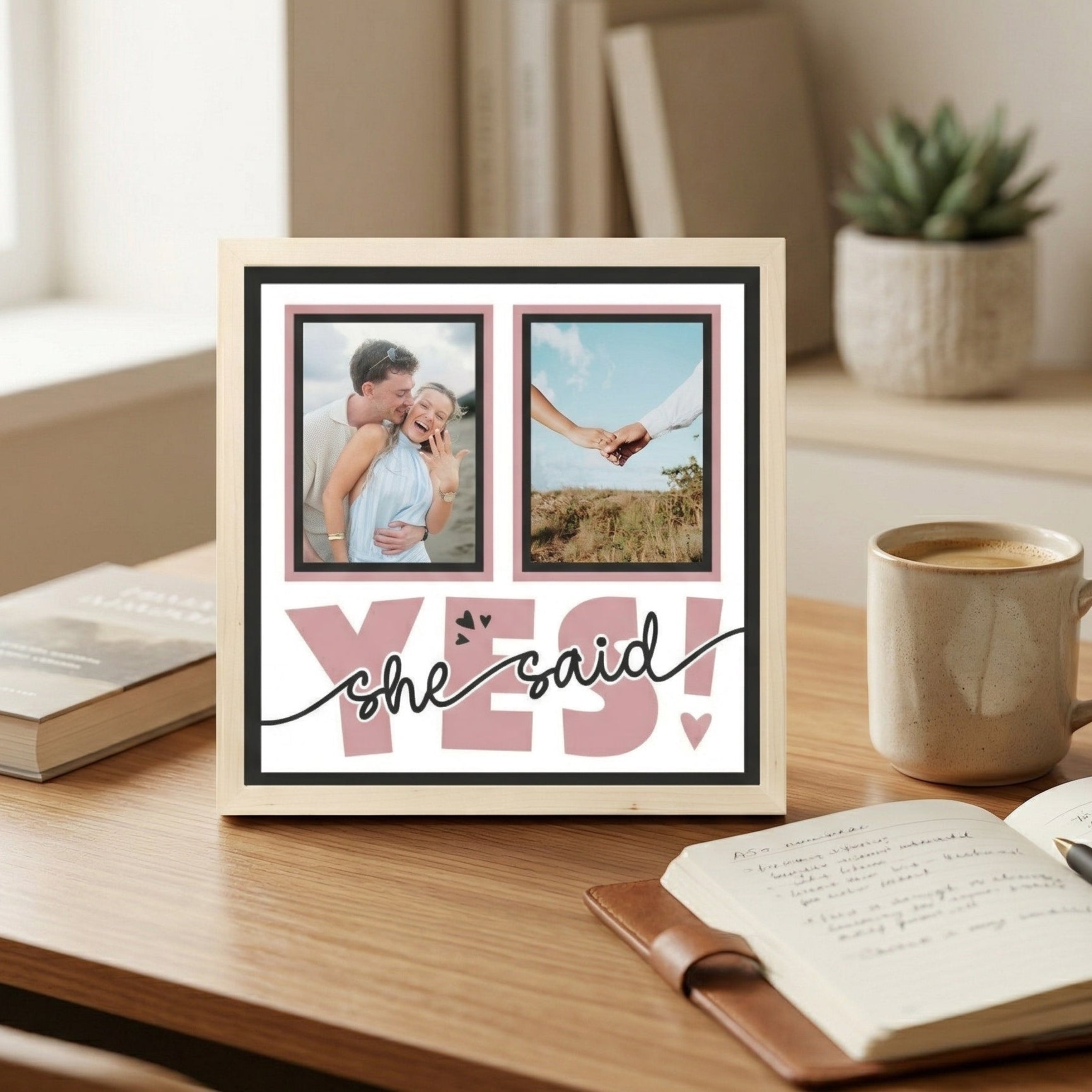 She Said Yes Photo Frame - The Caring Creative