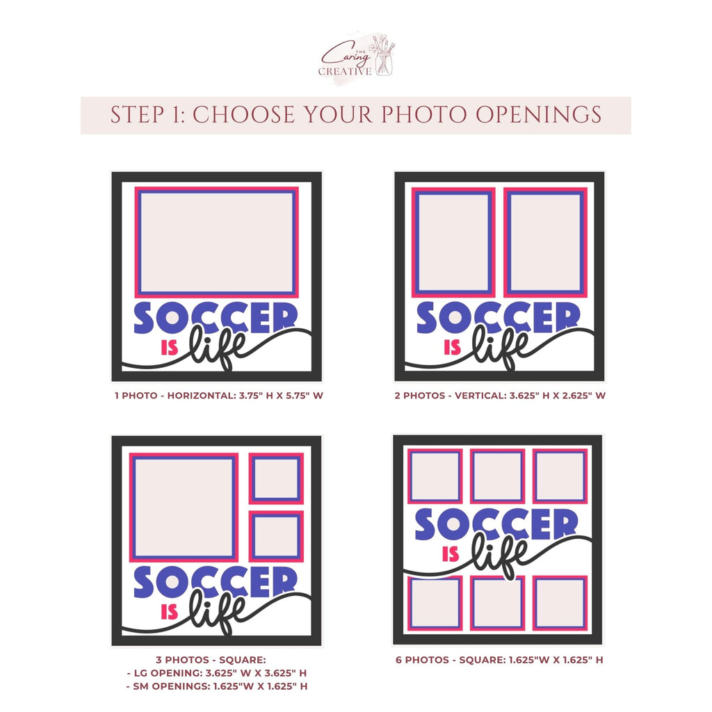 Soccer Is Life Photo Frame - The Caring Creative