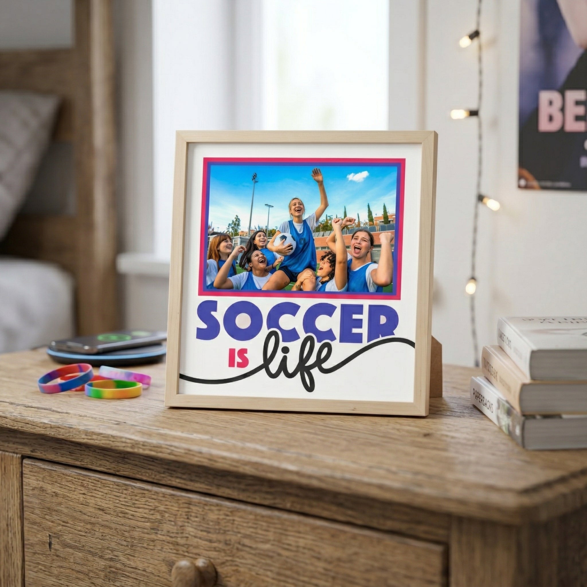 Soccer Is Life Photo Frame - The Caring Creative