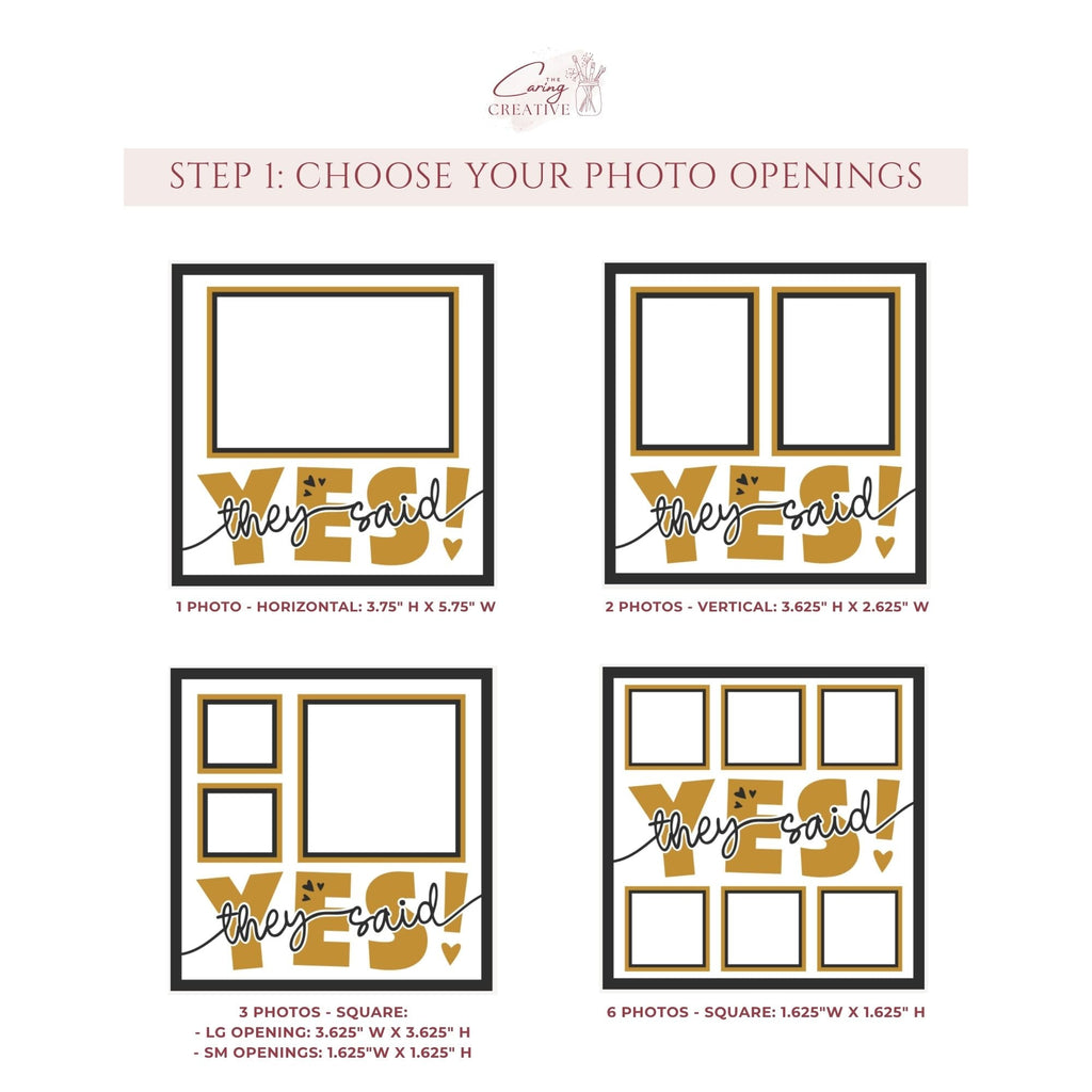 They Said Yes Photo Frame - The Caring Creative