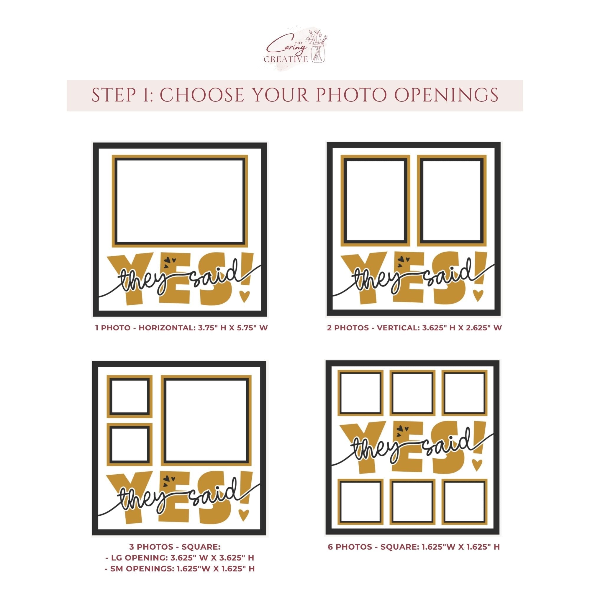 They Said Yes Photo Frame - The Caring Creative