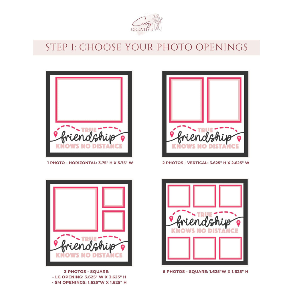 True Friendship Knows No Distance Photo Frame - The Caring Creative