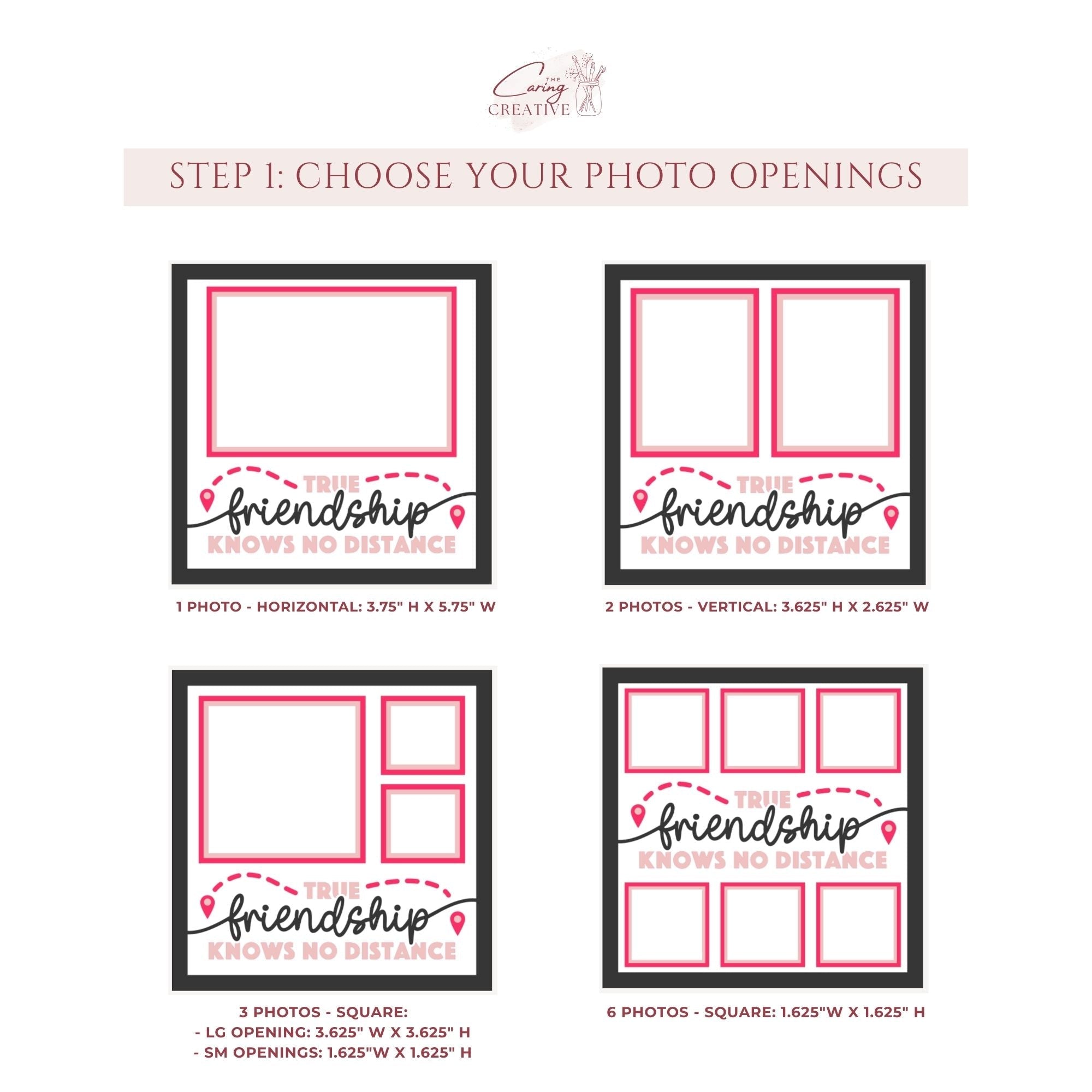 True Friendship Knows No Distance Photo Frame - The Caring Creative
