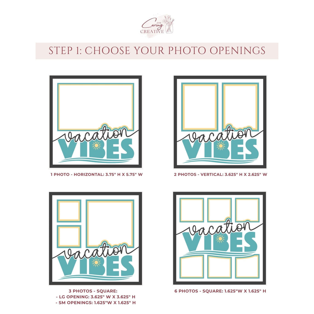 Vacation Vibes Photo Frame - The Caring Creative