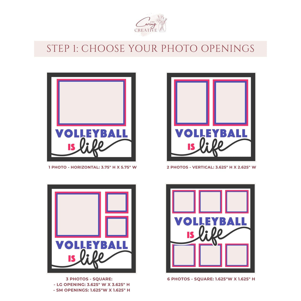 Volleyball Is Life Photo Frame - The Caring Creative