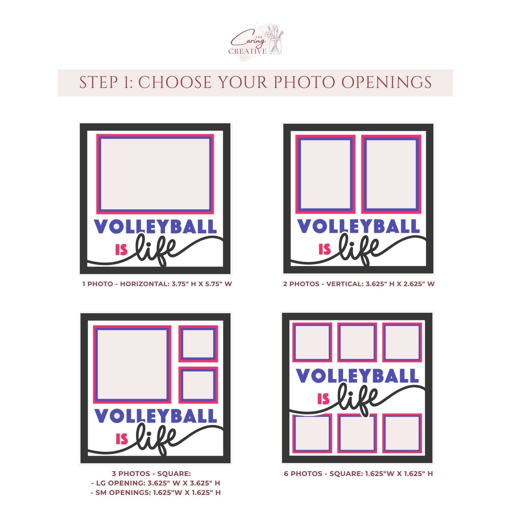 Volleyball Is Life Photo Frame - The Caring Creative