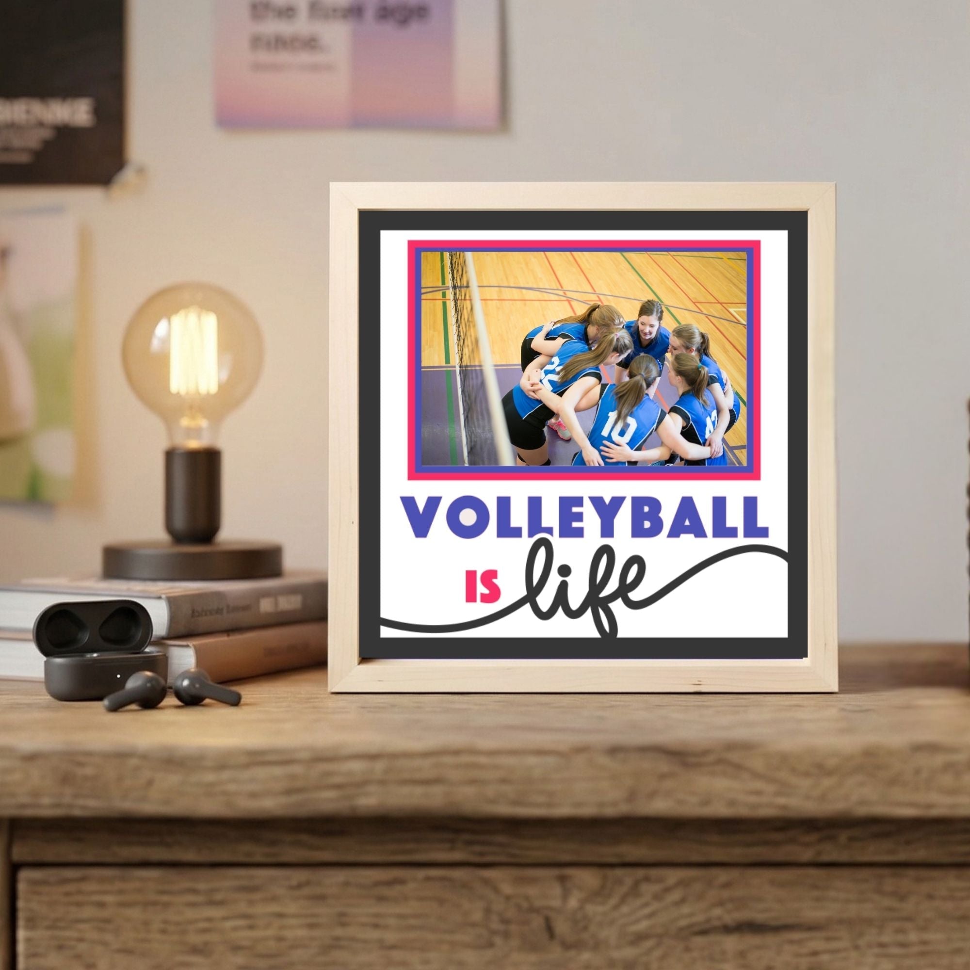 Volleyball Is Life Photo Frame - The Caring Creative