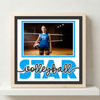 Volleyball Star Photo Frame - The Caring Creative
