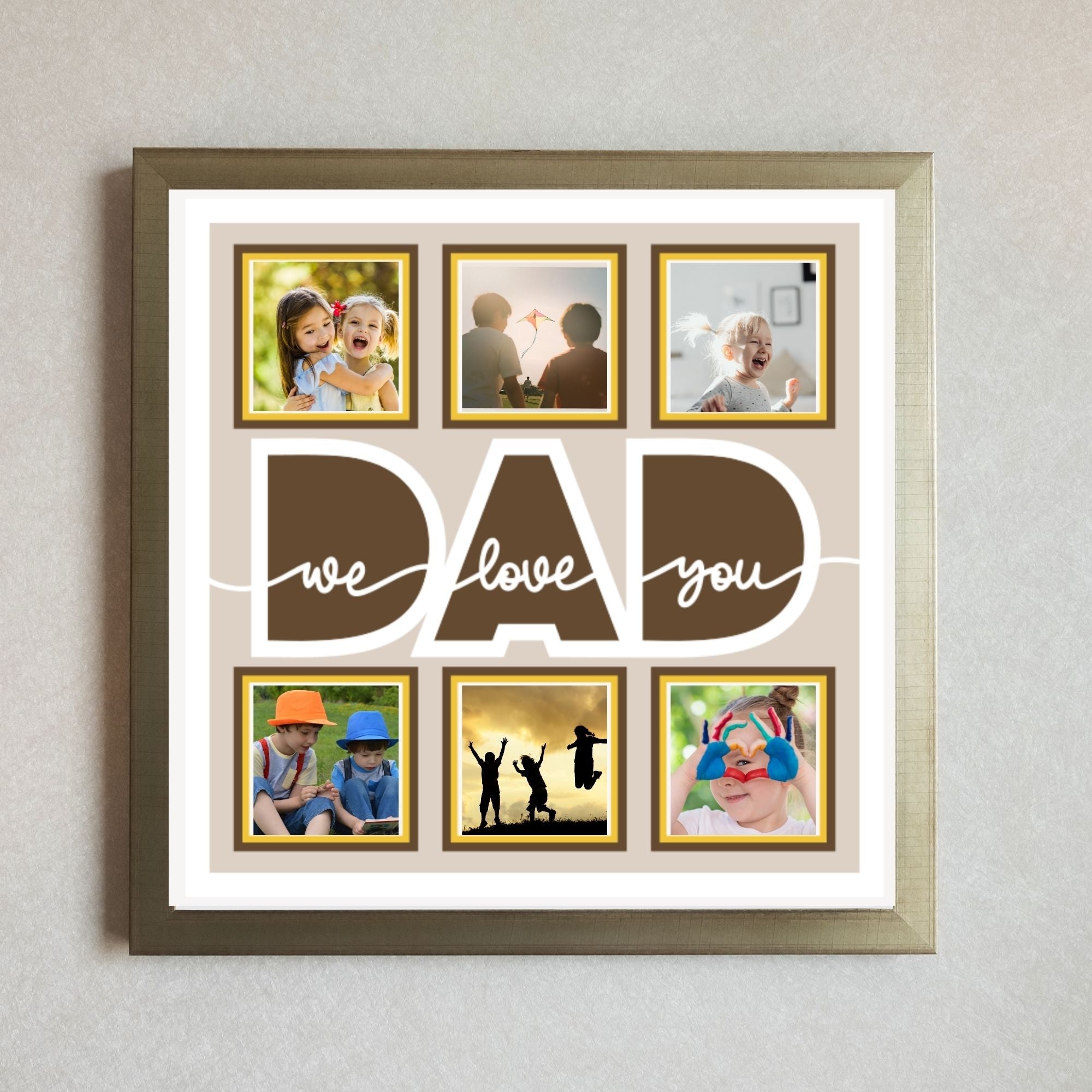 We Love You Dad Photo Frame - The Caring Creative