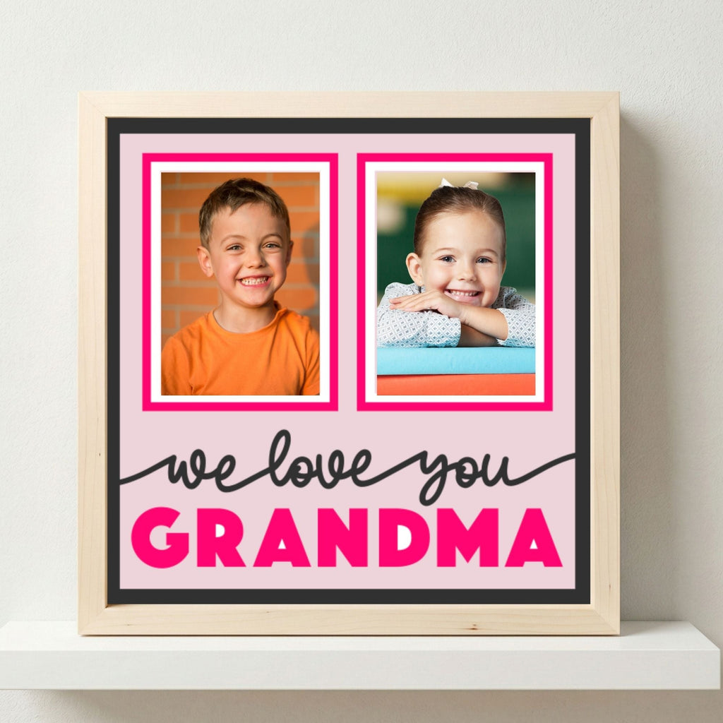 We Love You Grandma Photo Frame - The Caring Creative