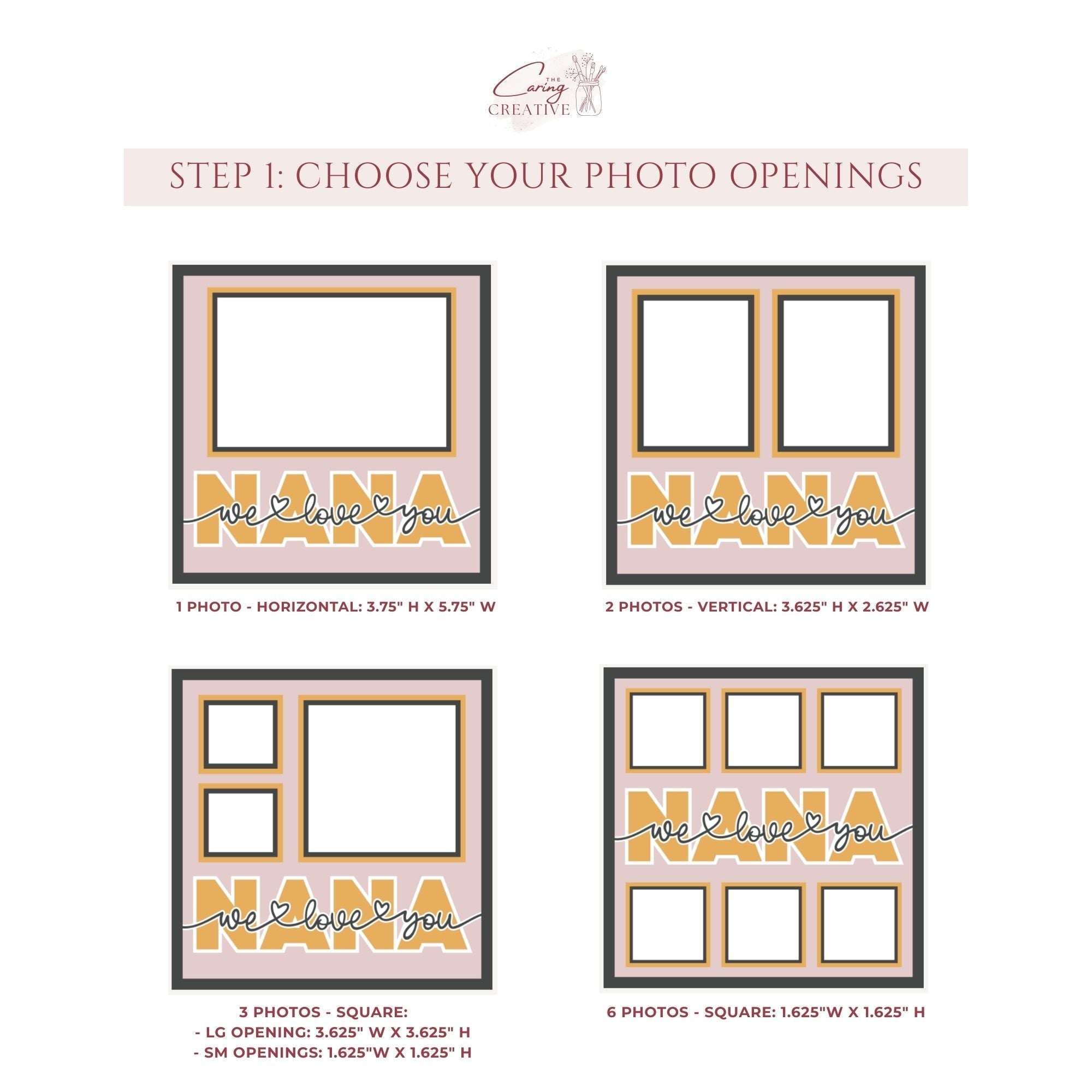We Love You Nana Photo Frame - The Caring Creative
