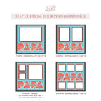 We Love You Papa Photo Frame - The Caring Creative