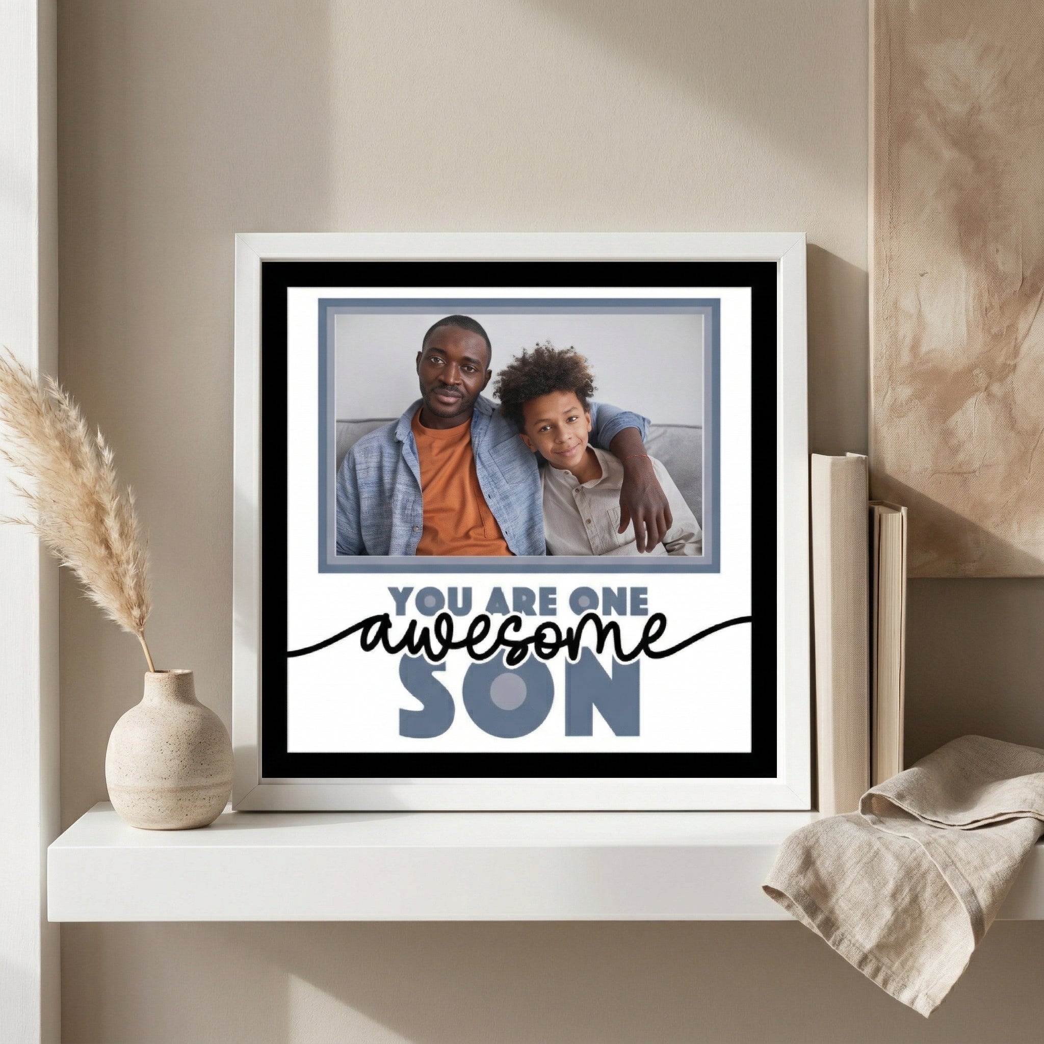 You Are One Awesome Son Photo Frame - The Caring Creative